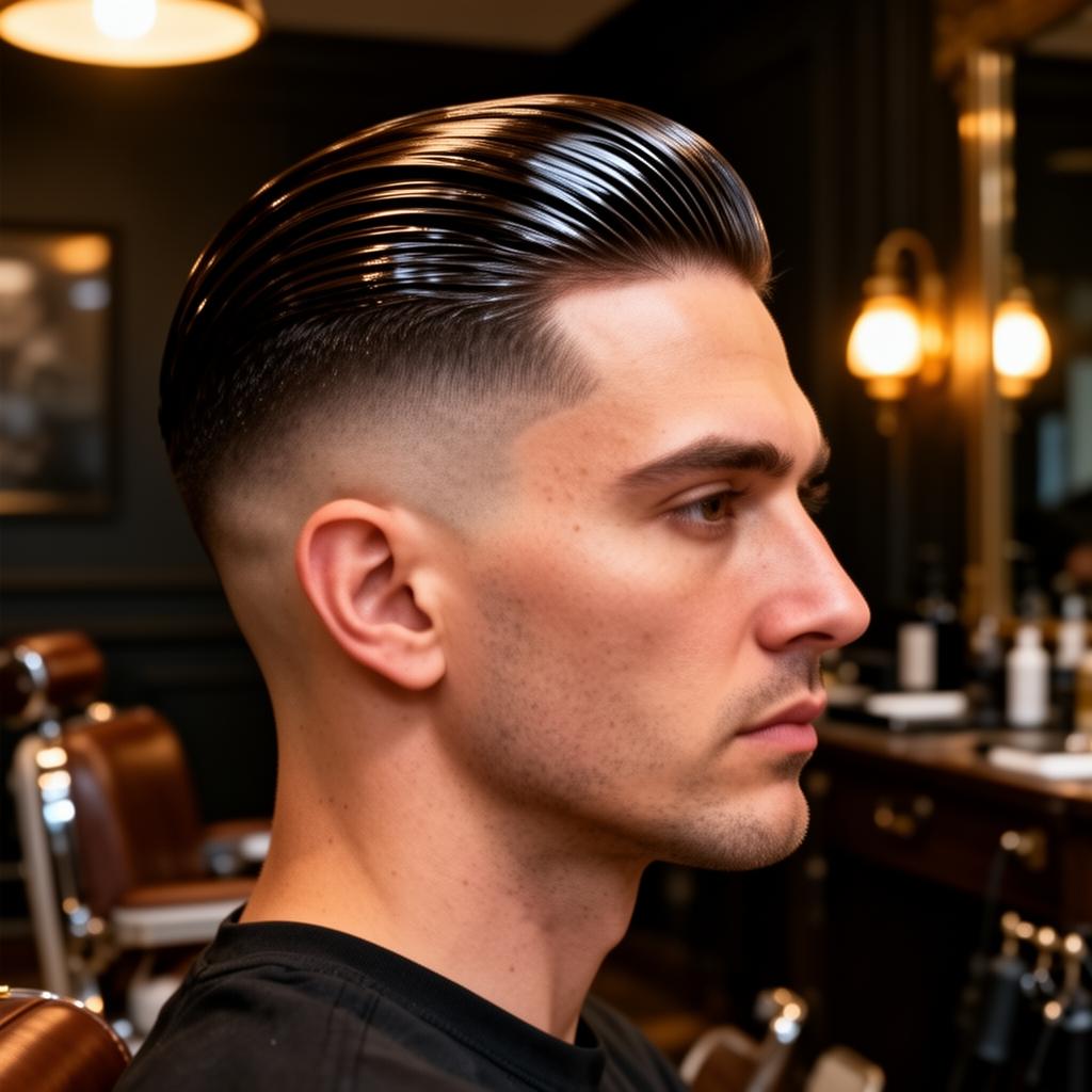 Coupe Slick Back — barbier ANAKKA